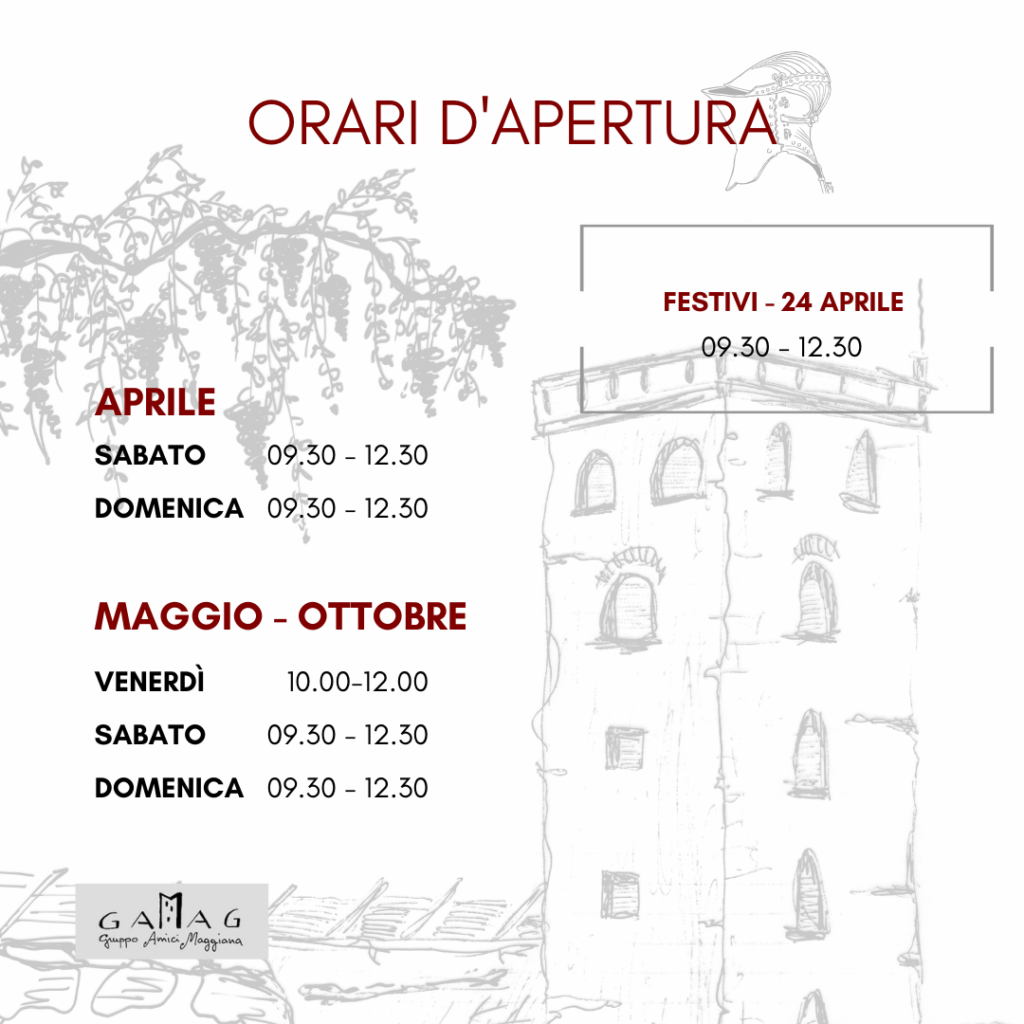 Orari Torre aprile-ottobre 2023