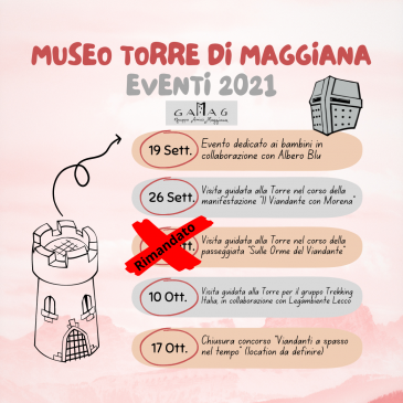 Rinviato evento 26 settembre 2021